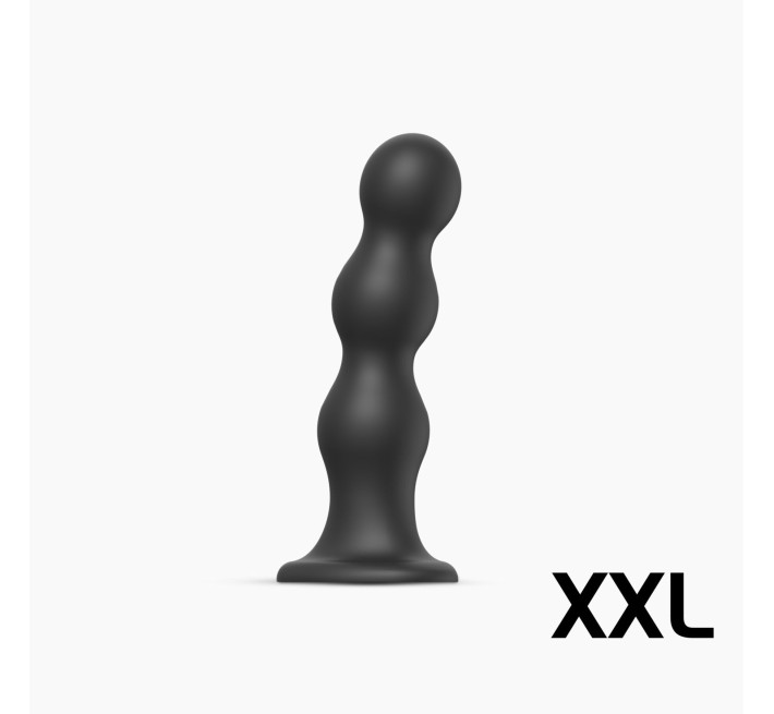 Насадка для страпона Strap-On-Me Dildo Plug Balls Black XXL