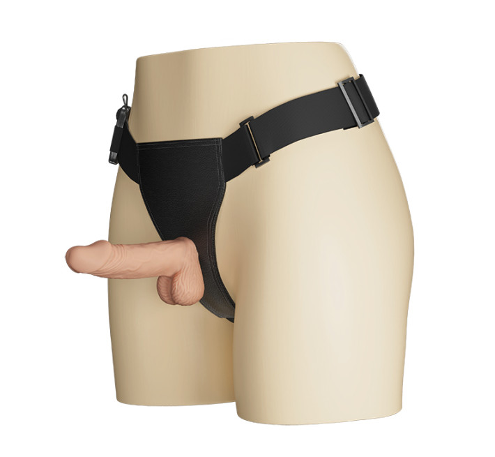 Страпон LyBaile Ultra Multi-Speed Vibration Strap On 7.6