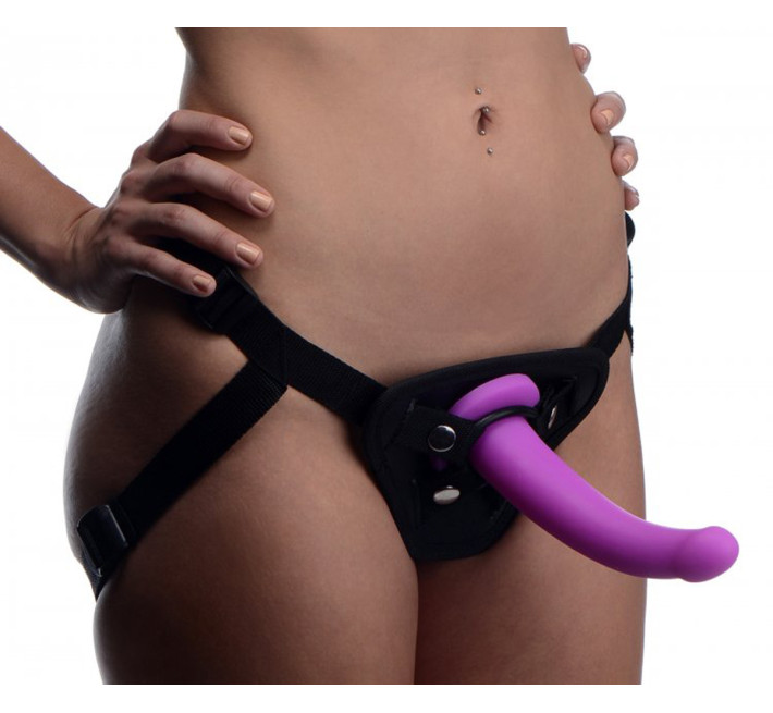 Страпон з кільцевим кріпленням Strap U Navigator фіолетовий