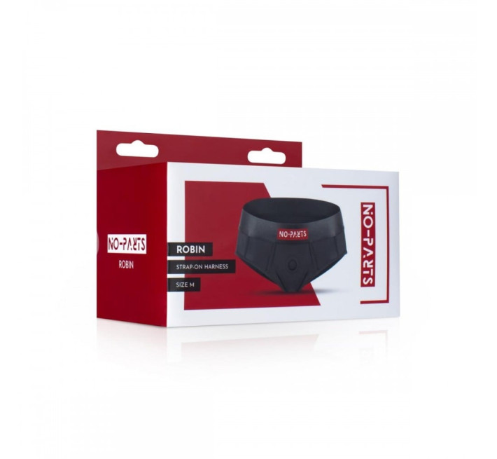 Труси для страпону No-Parts Robin, чорні, L