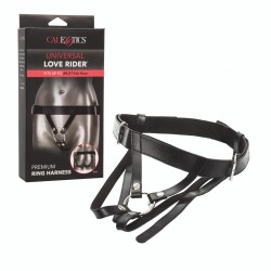Трусики для страпону California Exotic Universal Love Rider Premium Ring Harness - Black