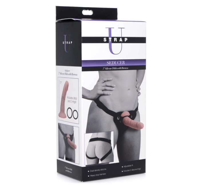 Страпон Strap U seducer бежевий