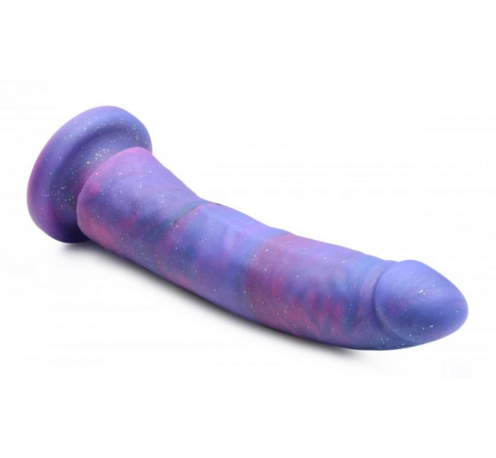 Насадка для страпона Strap U Magic Stick, з блискітками, фіолетовий, 20.3 см