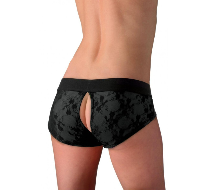 Труси для страпону з вільним доступом Strap U Lace Envy розмір S/M