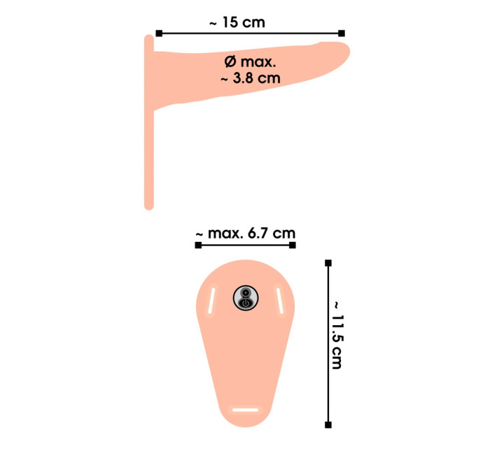 Страпон You2Toys Vibrating Strap-On