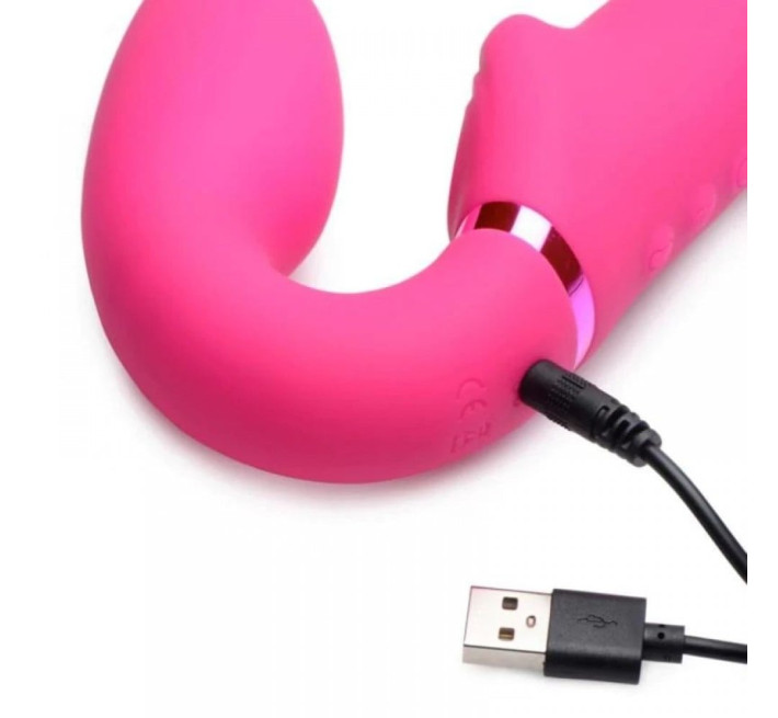 Безремневый страпон с пультом Strap U Urge Strapless Strap-On розовый