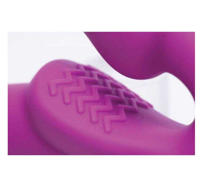 Безремневой страпон с вибрацией Strap U Evoke фиолетовый