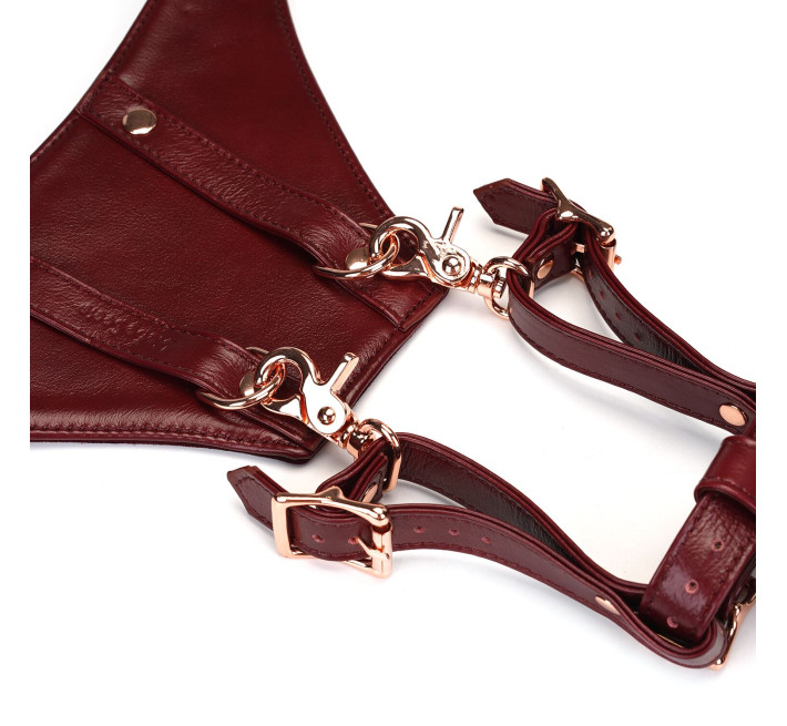 Трусики для вібромасажера Liebe Seele Wine Red Forced Orgasm Strop