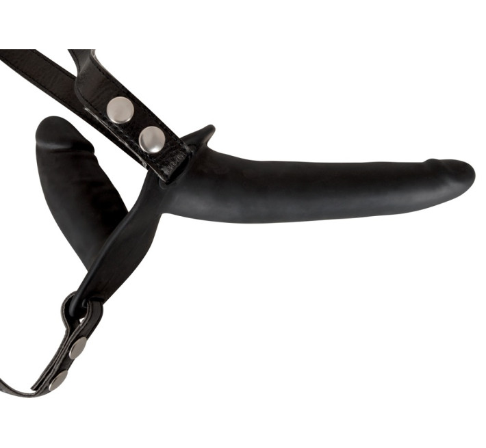 Жіночий страпон You2Toys Double Strap On Black Silicone