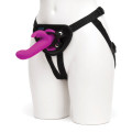 Страпон-кролик з вібрацією та трусиками Happy Rabbit Rechargeable Vibrating Strap-On Harness Set