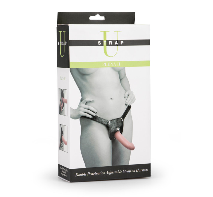 Подвійний страпон реалістичний Strap U Plena 2 бежевий