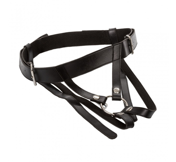 Трусики для страпона California Exotic Universal Love Rider Premium Ring Harness - Black