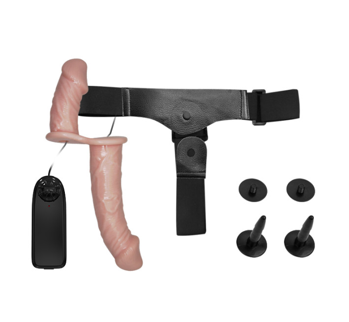 Страпон LyBaile Ultra Vibrating Dual Penis Strap On