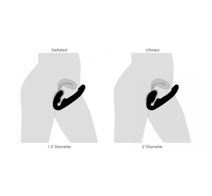 Страпон безремневой с вибрацией и дистанционным пультом Strap U Ergo-Fit Twist черный