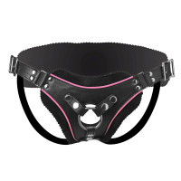 Трусики для страпону Strap U Flamingo з низькою посадкою , чорні, OS