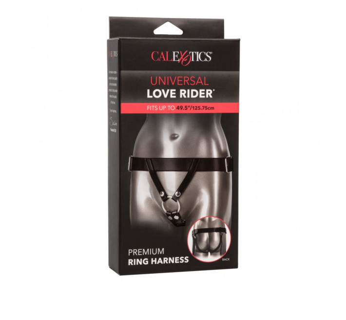 Трусики для страпона California Exotic Universal Love Rider Premium Ring Harness - Black