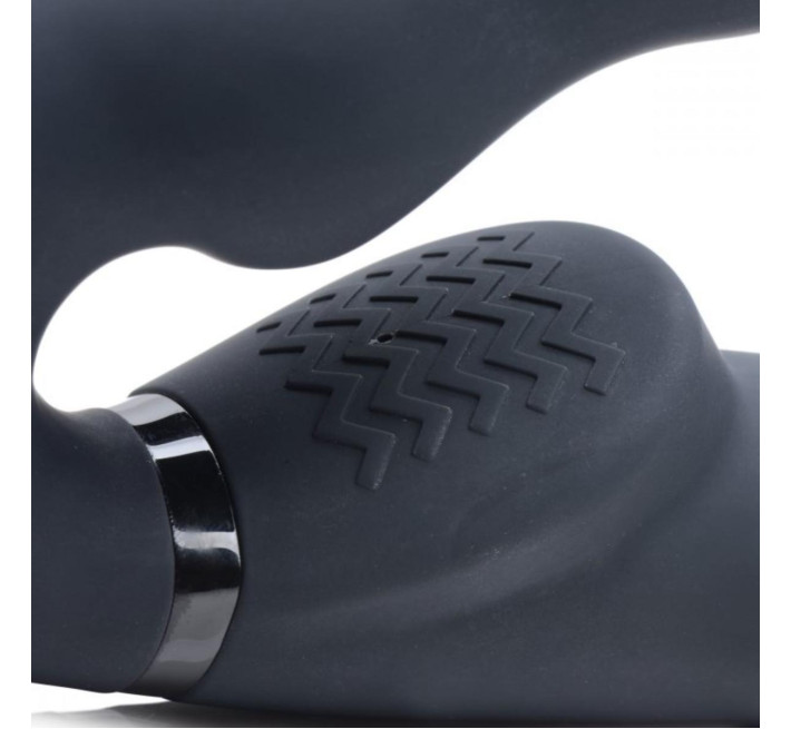 Страпон безремневой с вибрацией и дистанционным пультом Strap U Ergo-Fit Twist черный