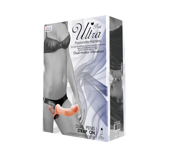 Страпон LyBaile Ultra Vibrating Dual Penis Strap On