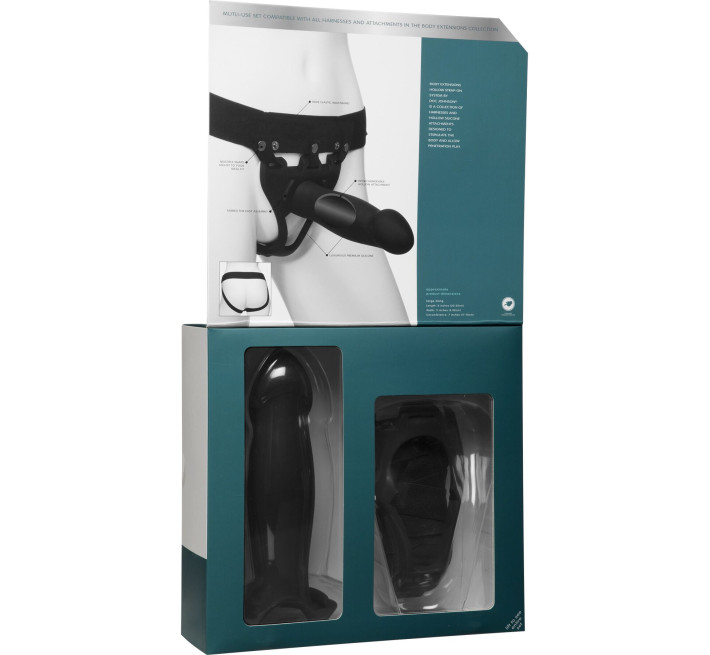 Страпон унисекс Doc Johnson Body Extensions – Be Bold, пустая насадка