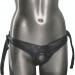 Трусики для страпону California Exotic Universal Love Rider Platinum Harness, шкірозамінник, чорні