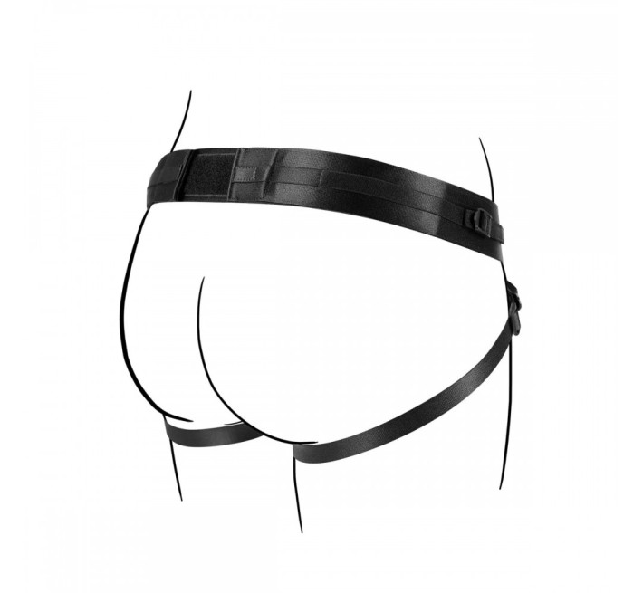 Труси для страпону з одним кріпленням No-Parts Jordan чорні, One Size