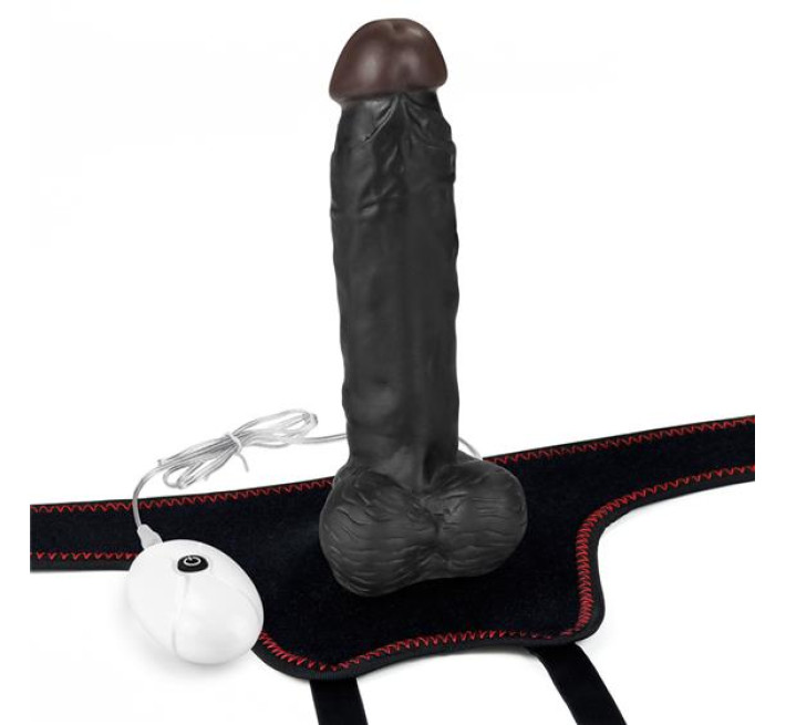 Страпон LoveToy Ingen Vibrating Easy Strap-On Set 7.5" Black