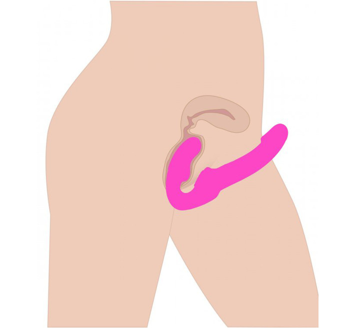 Страпон двойной Strap U Evoke Super Charged Розовый