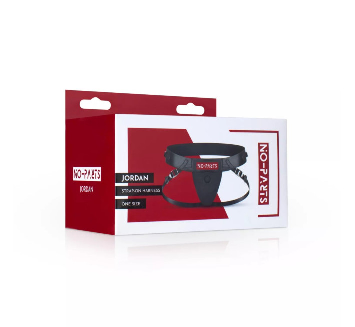Труси для страпону з одним кріпленням No-Parts Jordan чорні, One Size