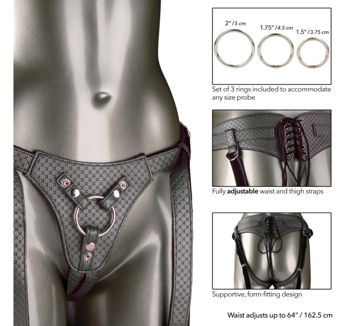 Трусики для страпону California Exotic The Regal Queen Чорні