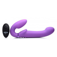 Безремневий страпон із пультом Strap U Urge Strapless Strap-On фіолетовий