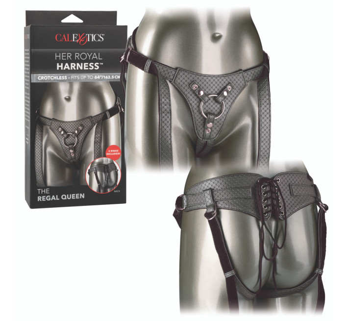 Трусики для страпону California Exotic The Regal Queen Чорні