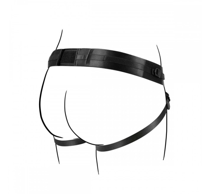 Труси для страпону з подвійним кріпленням No-Parts Taylor чорні, One Size