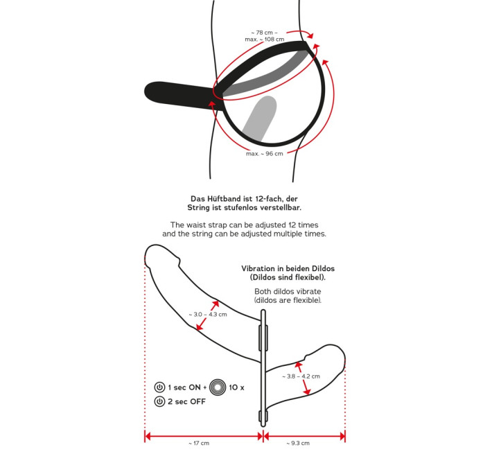 Жіночий страпон You2Toys Double Thruster