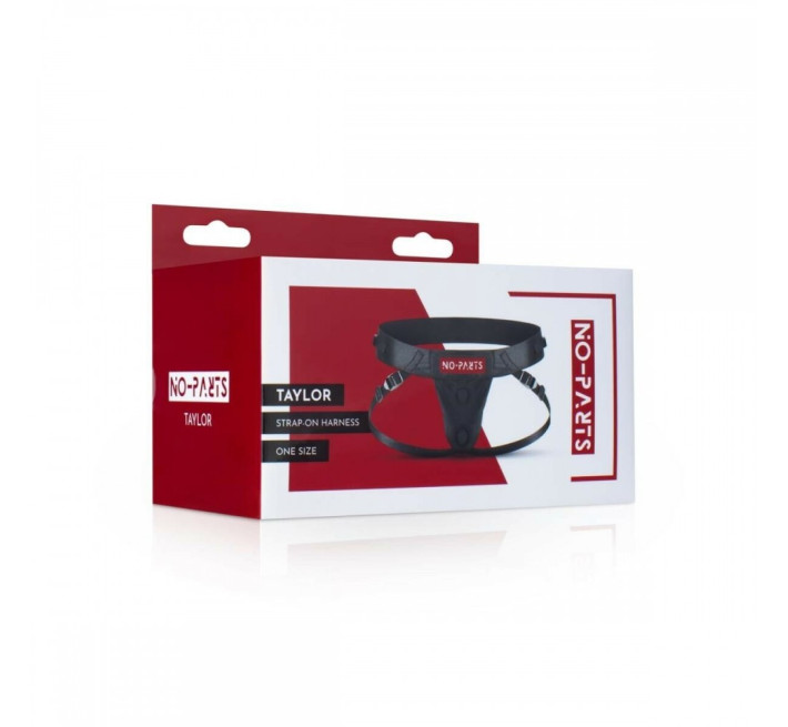Труси для страпону з подвійним кріпленням No-Parts Taylor чорні, One Size