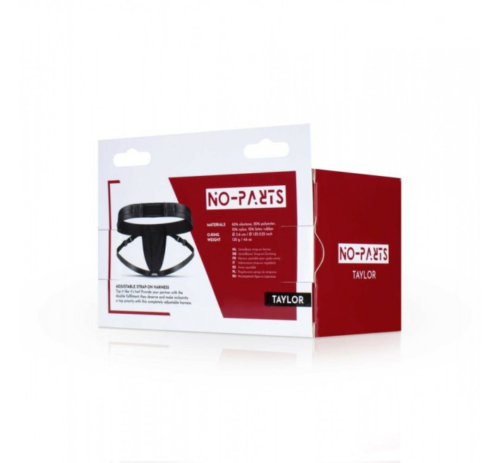 Труси для страпону з подвійним кріпленням No-Parts Taylor чорні, One Size