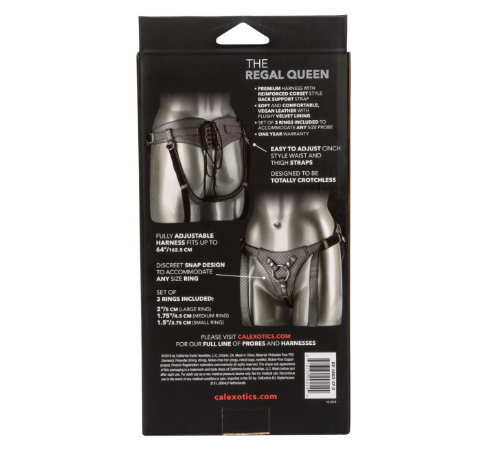 Трусики для страпону California Exotic The Regal Queen Чорні