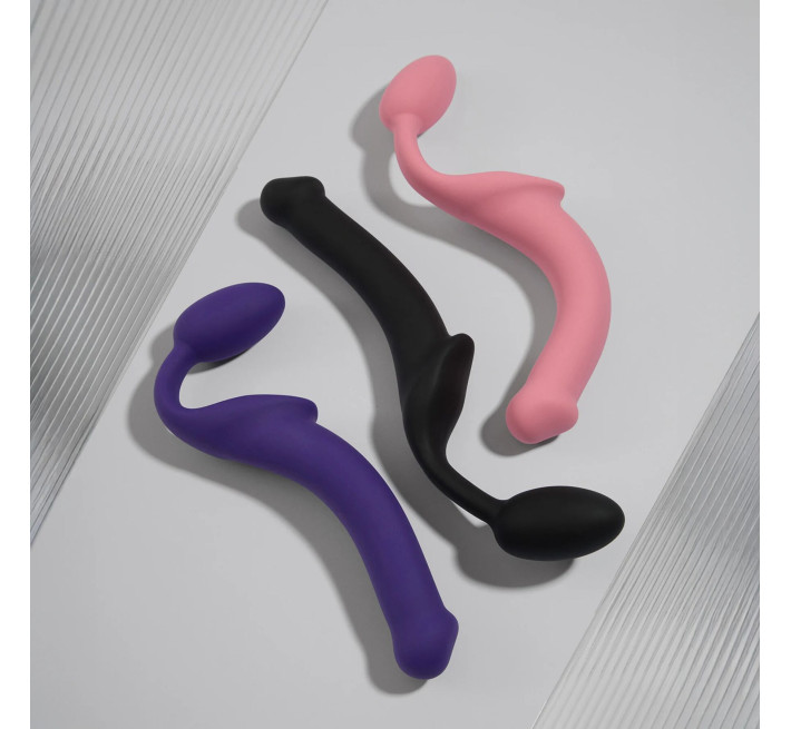 Безремінний страпон Strap-On-Me Rose L, повністю регульований, діаметр 3,7 см