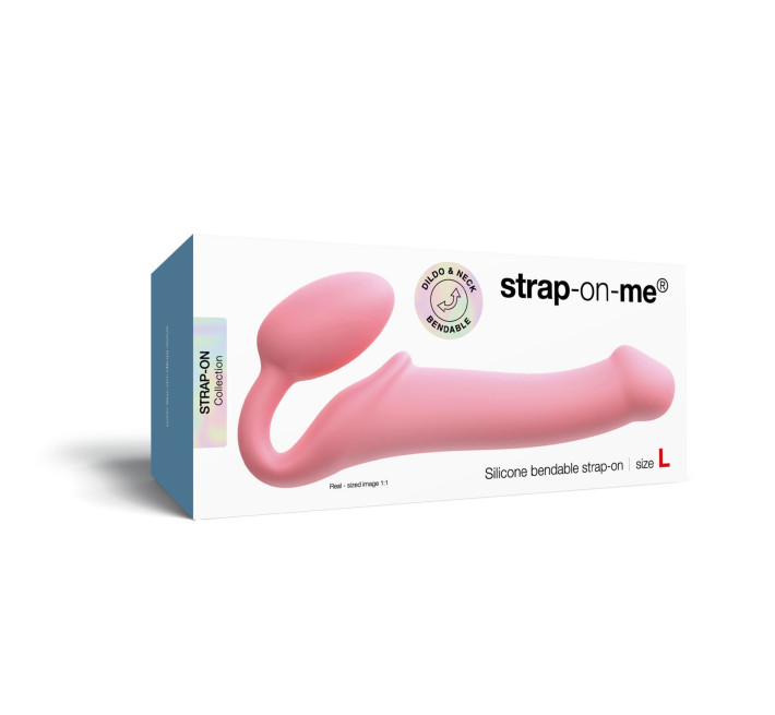 Безремінний страпон Strap-On-Me Rose L, повністю регульований, діаметр 3,7 см