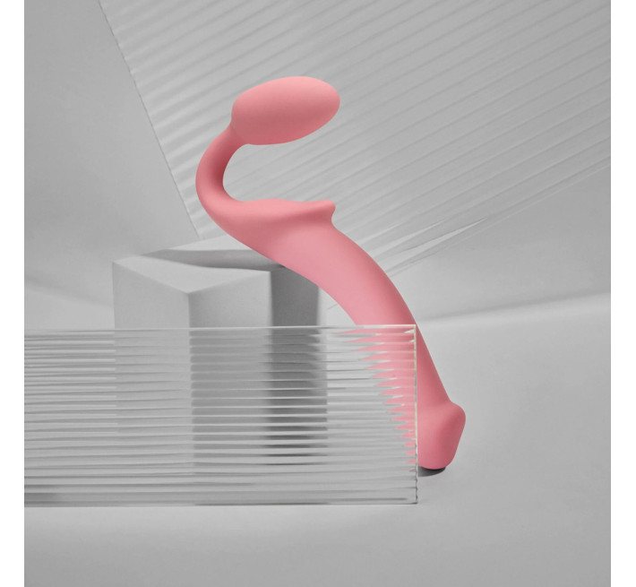 Безремінний страпон Strap-On-Me Rose L, повністю регульований, діаметр 3,7 см