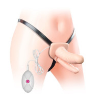 Страпон LoveToy Vibrating Unisex Hollow LVTOY153