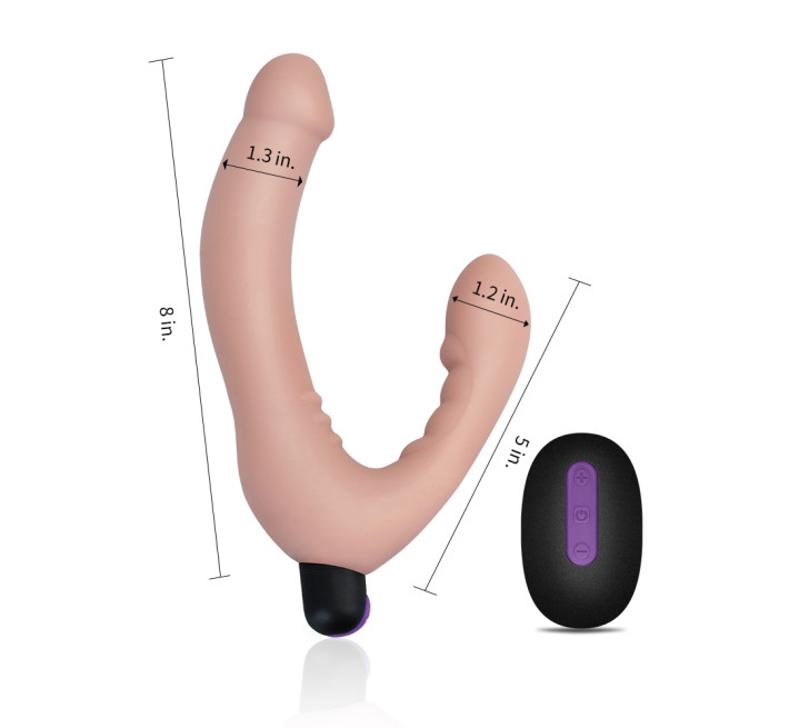 Страпон LoveToy Rechargeable IJOY Strapless Strap-on Тілесний