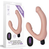 Страпон LoveToy Rechargeable IJOY Strapless Strap-on Тілесний