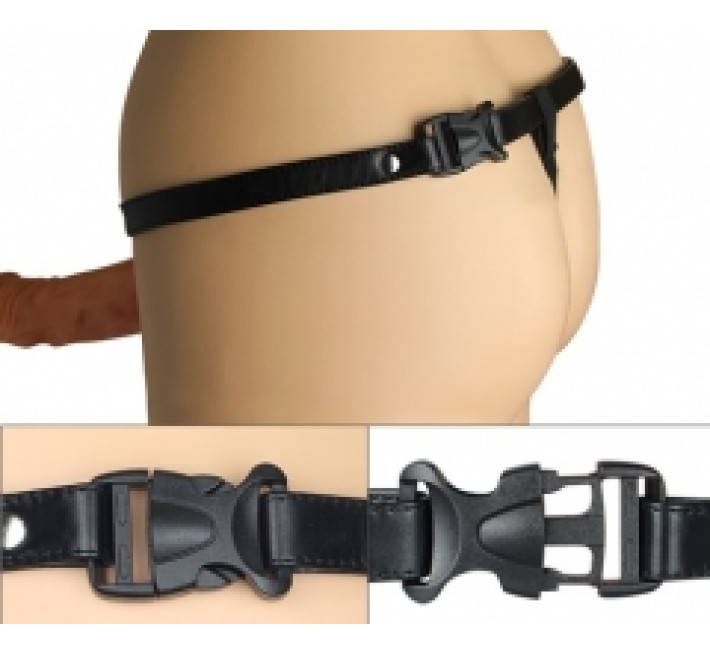 Страпон LoveToy Vibrating Unisex Hollow Strap On
