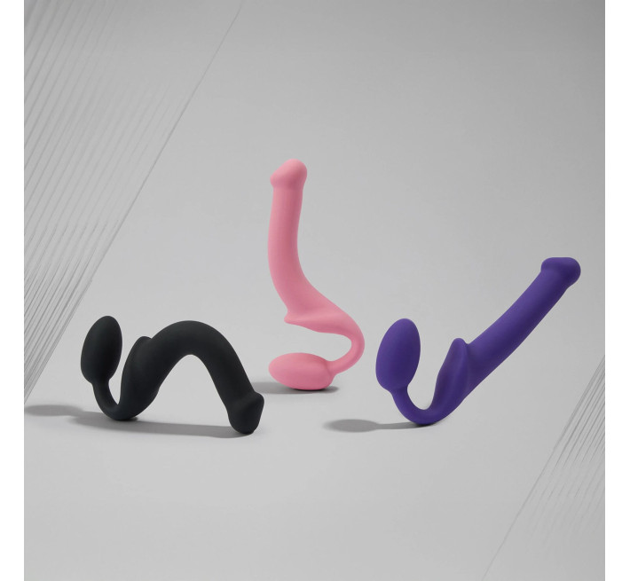 Безремінний страпон Strap-On-Me Rose XL, повністю регульований, діаметр 4,5 см