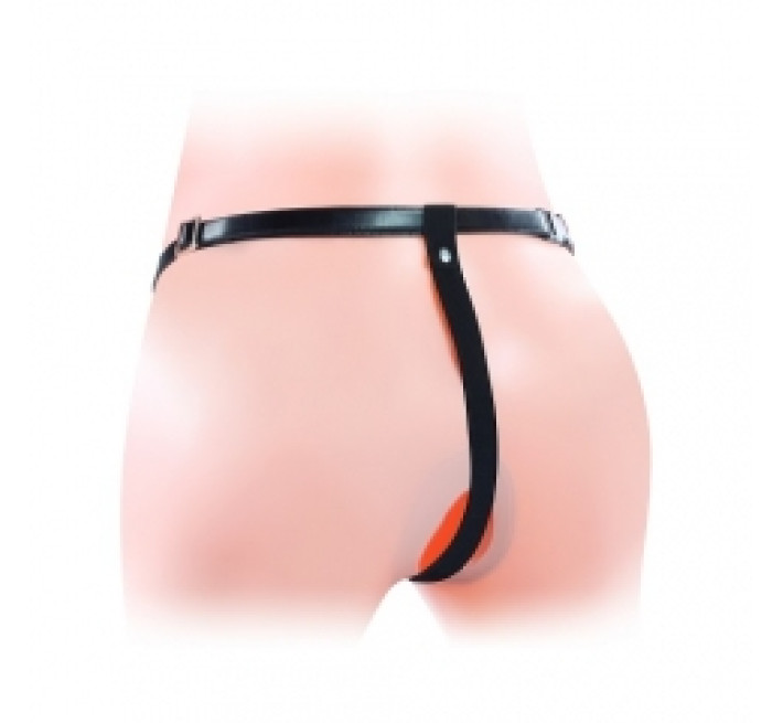 Страпон LoveToy Vibrating Unisex Hollow Strap On