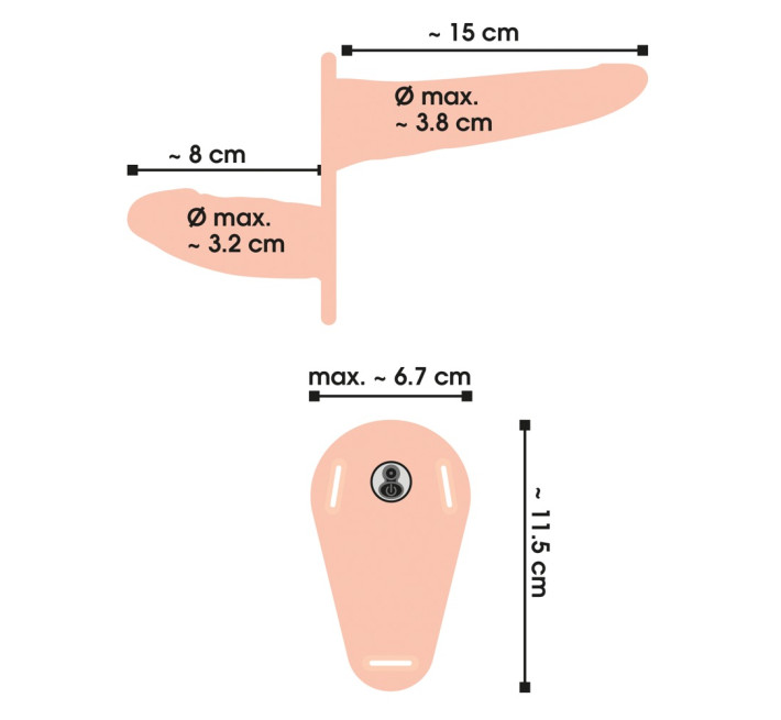 Страпон You2Toys Vibrating Double Strap-On