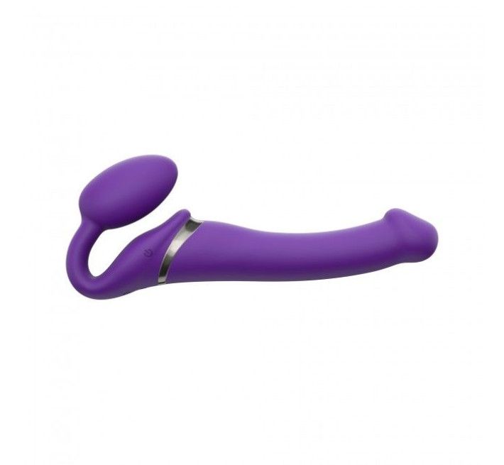 Безремневий страпон із вібрацією Strap-On-Me Vibrating Фіолетовий M