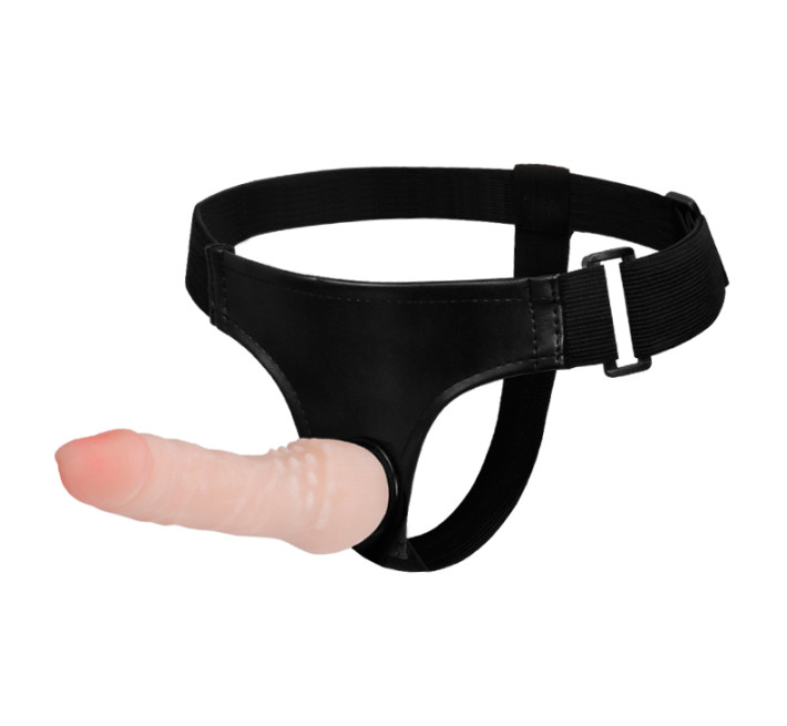 Страпон LyBaile Super Harness 16,9 см Тілесний