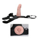 Женский страпон LyBaile Ultra Passionate Harness Vibrating Телесный