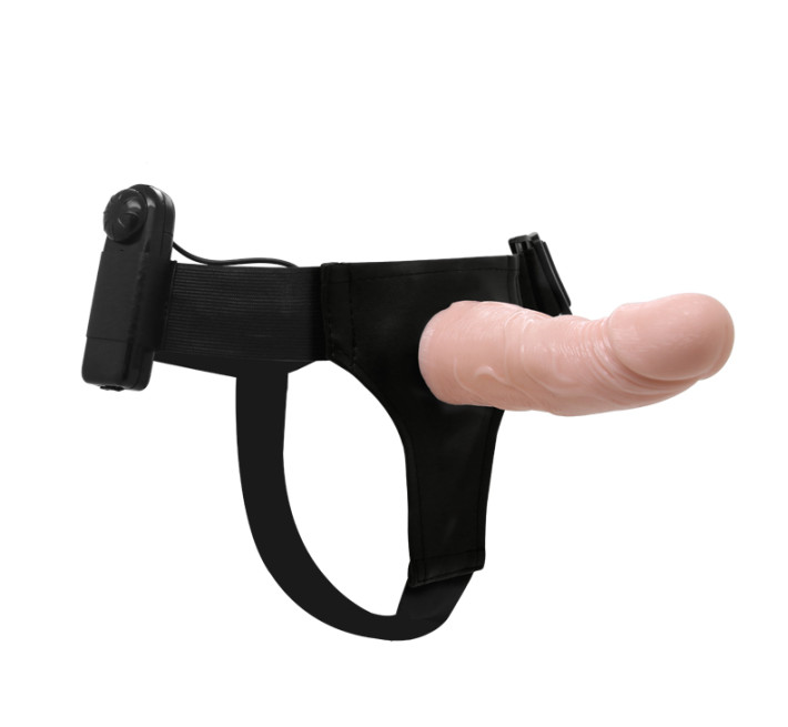 Женский страпон LyBaile Ultra Passionate Harness Vibrating Телесный